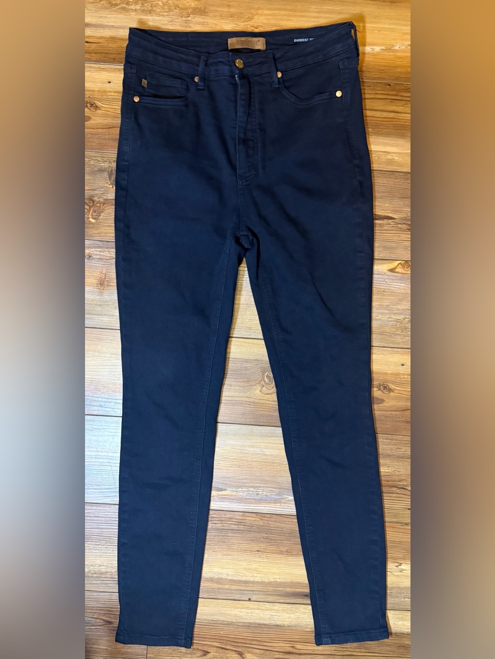 Judy Blue Black Garment Dyed Skinny Jeans Womens 11/30 Stretch Denim